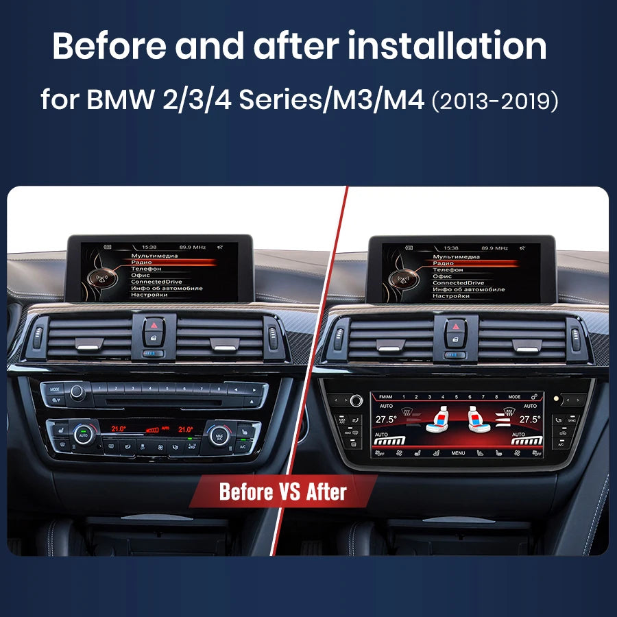 Schermo digitale touch da 10.25 " per Aria Condizionata BMW 2 3 4 Series M3 M4 2013-2019 Display con comandi vocali AUTMPOLDLA5