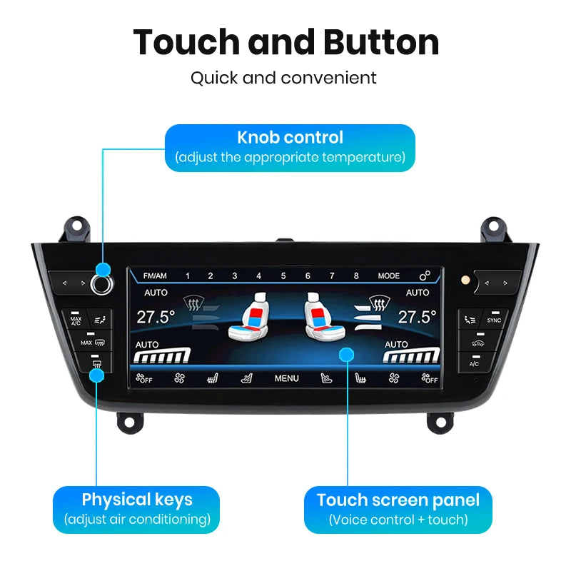 Schermo digitale touch da 10.25 " per Aria Condizionata BMW 2 3 4 Series M3 M4 2013-2019 Display con comandi vocali AUTMPOLDLA5