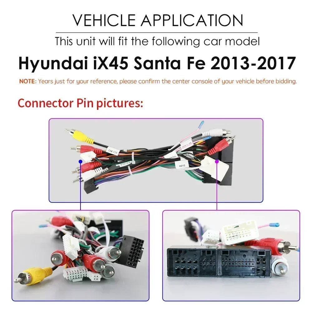 Hyundai Santa Fe 3 2013-2017 IX45 9" / 10,33" Android 14 Carplay Android auto wireless wifi bt gps 4g AUTM1AC6
