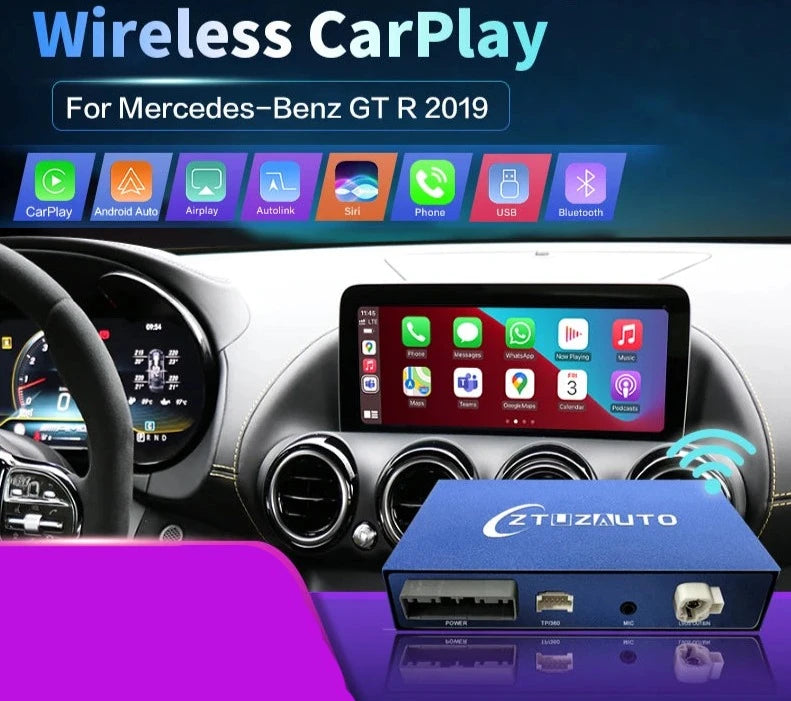 Mercedes Benz GT R 2019 Wireless CarPlay Android Auto Mirror Link AirPlay Navigation GPS AUTMBGTR