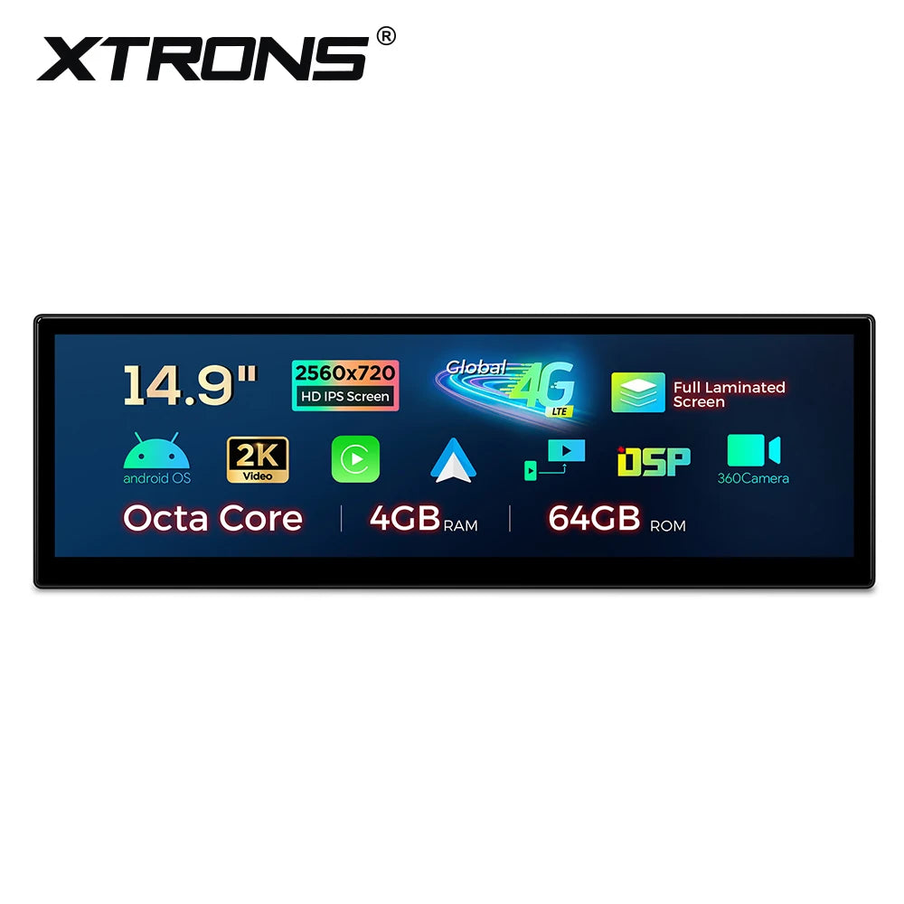 BMW 5 Series F07 GT CIC NBT 14.9'' Android 13 2K Car Radio 8 Core 4+64GB with 4GLTE CarPlay Android Auto DSP QLB42FVNBGT