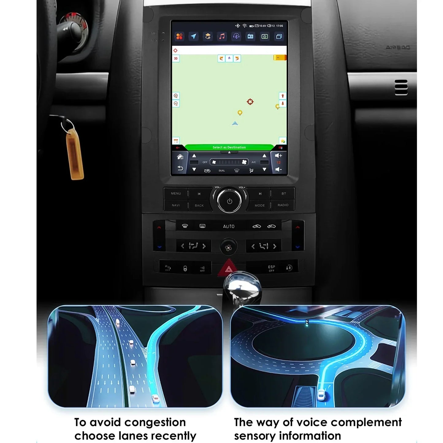 Peugeot 407 SW 2004 - 2011 9,7" Android 14 Carplay Android auto wireless wifi bt gps 4g AUTMQDUN