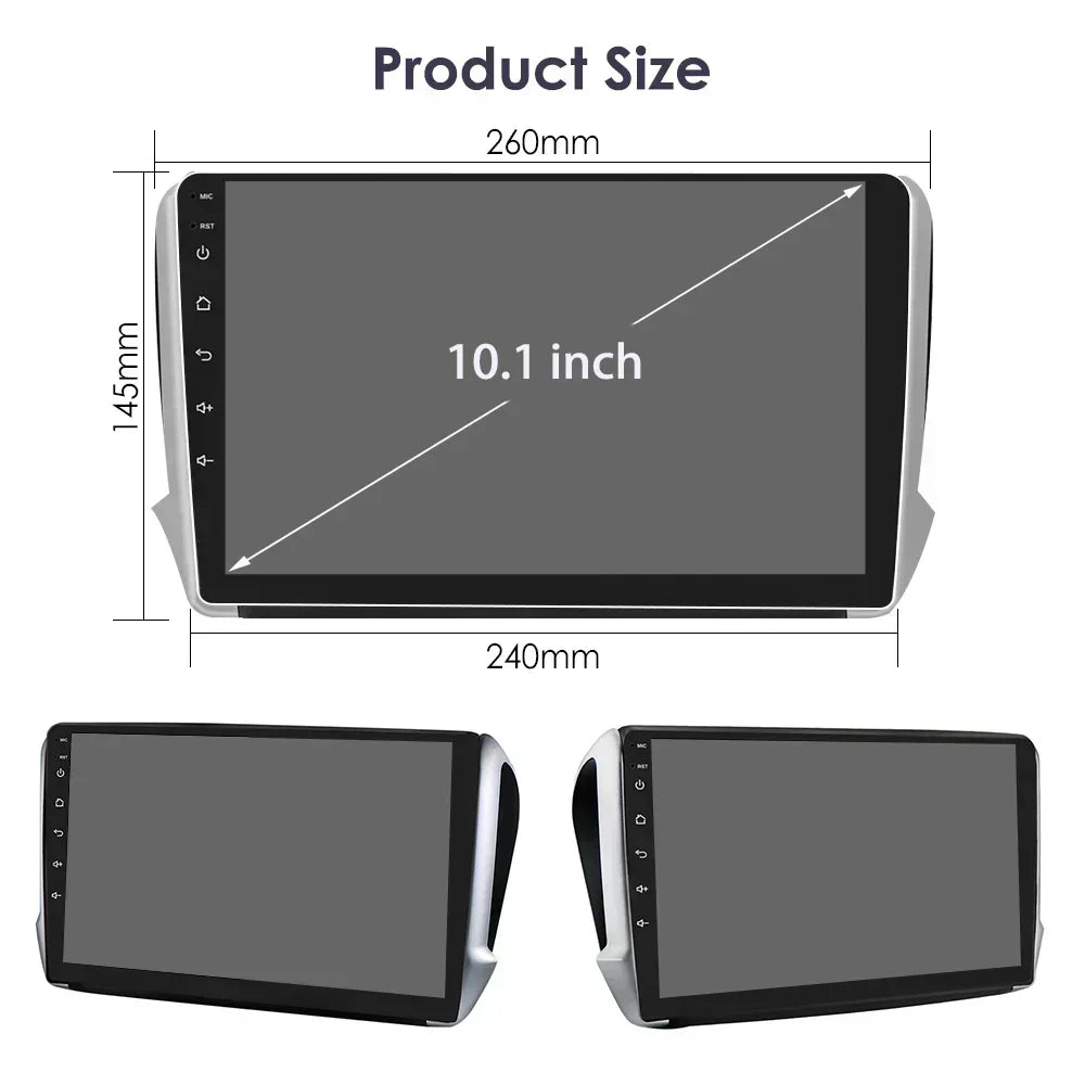 Peugeot 208 2008 Series 2012-2018 9" Android 14 Carplay Android auto wireless wifi bt gps 4g AUTM0LAH