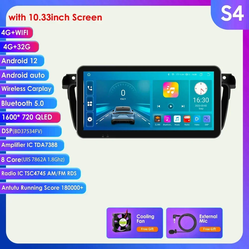 Peugeot 508 508SW 2011-2018 9" / 10,33" Android 14 Carplay Android auto wireless wifi bt gps 4g AUTM8VXQ