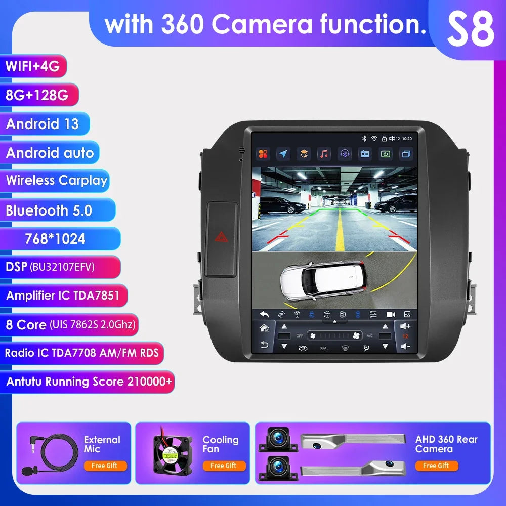 KIA Sportage 3 2010-2016 9,7" Android 14 Carplay Android auto wireless wifi bt gps 4g AUTMI8LU