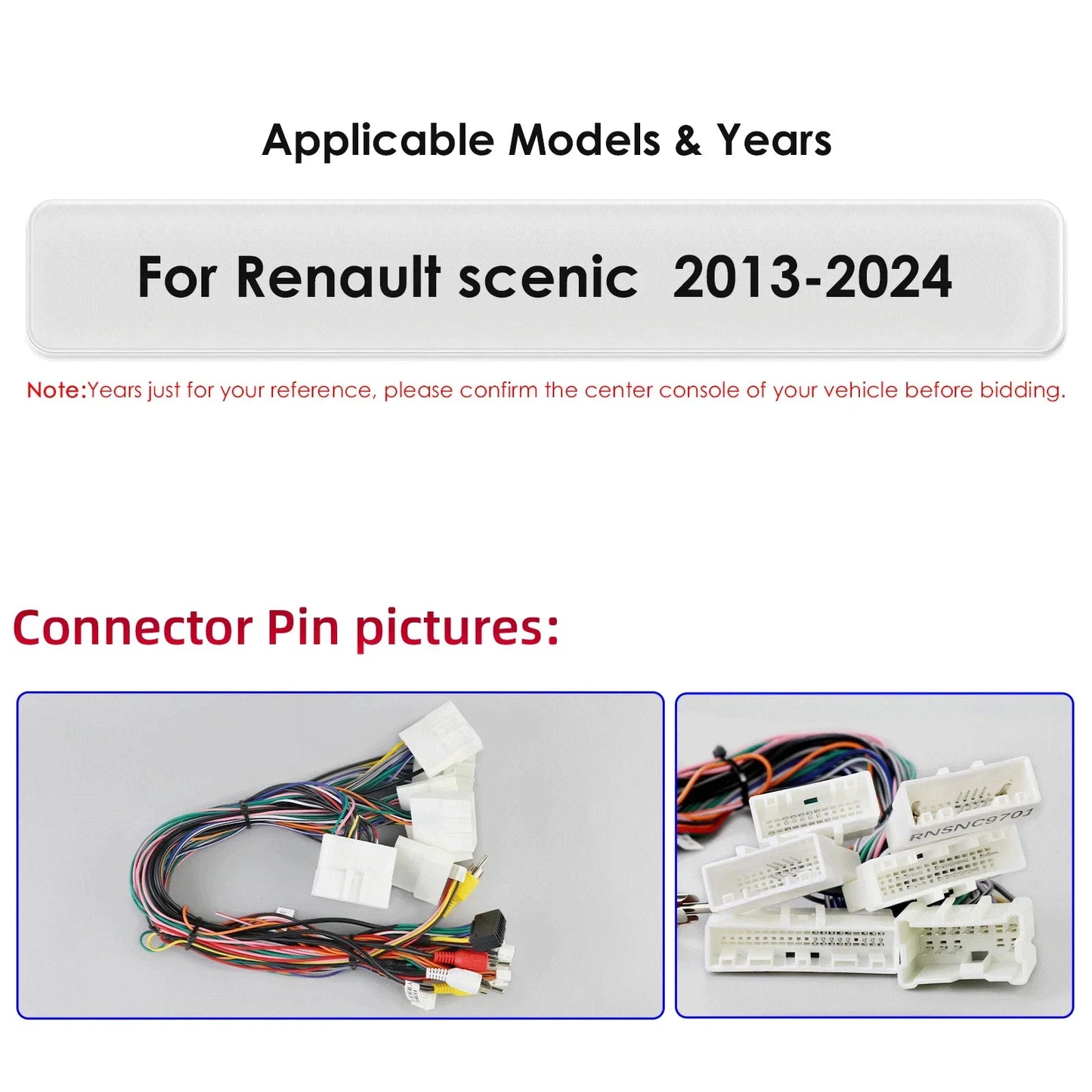 Renault Scenic 2013 - 2024 9,7" Android 14 Carplay Android auto wireless wifi bt gps 4g AUTMXM05