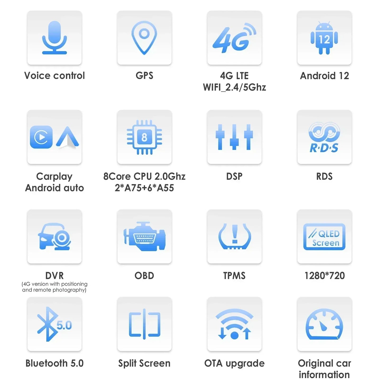 VW/Volkswagen/Golf/Passat/b7/b6/Skoda/Seat/Octavia/Polo/Tiguan 9" Android 14 Carplay Android auto wireless wifi bt gps 4g AUTMZN4F