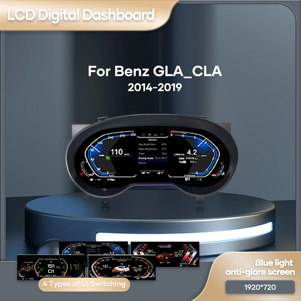 Mercedes Benz C GLA CLA W176 C177 X156 2014 15 6 Ntg4.5 12.3'' Lcd Cruscotto Digitale AUTMMBCGLA