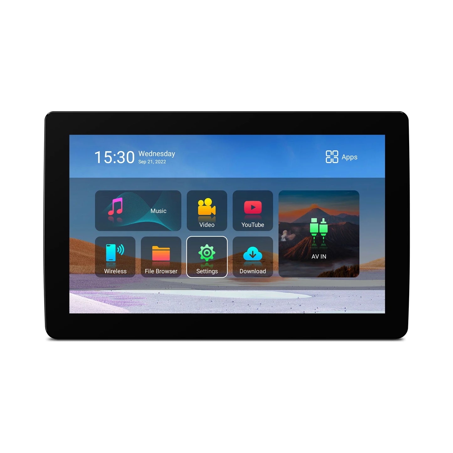 11,6" Android 11 Monitor per poggiatesta per auto Quad-core 1 + 16 GB 1366x768 Touch Screen con mirroring dello schermo WIFI integrato HM111A