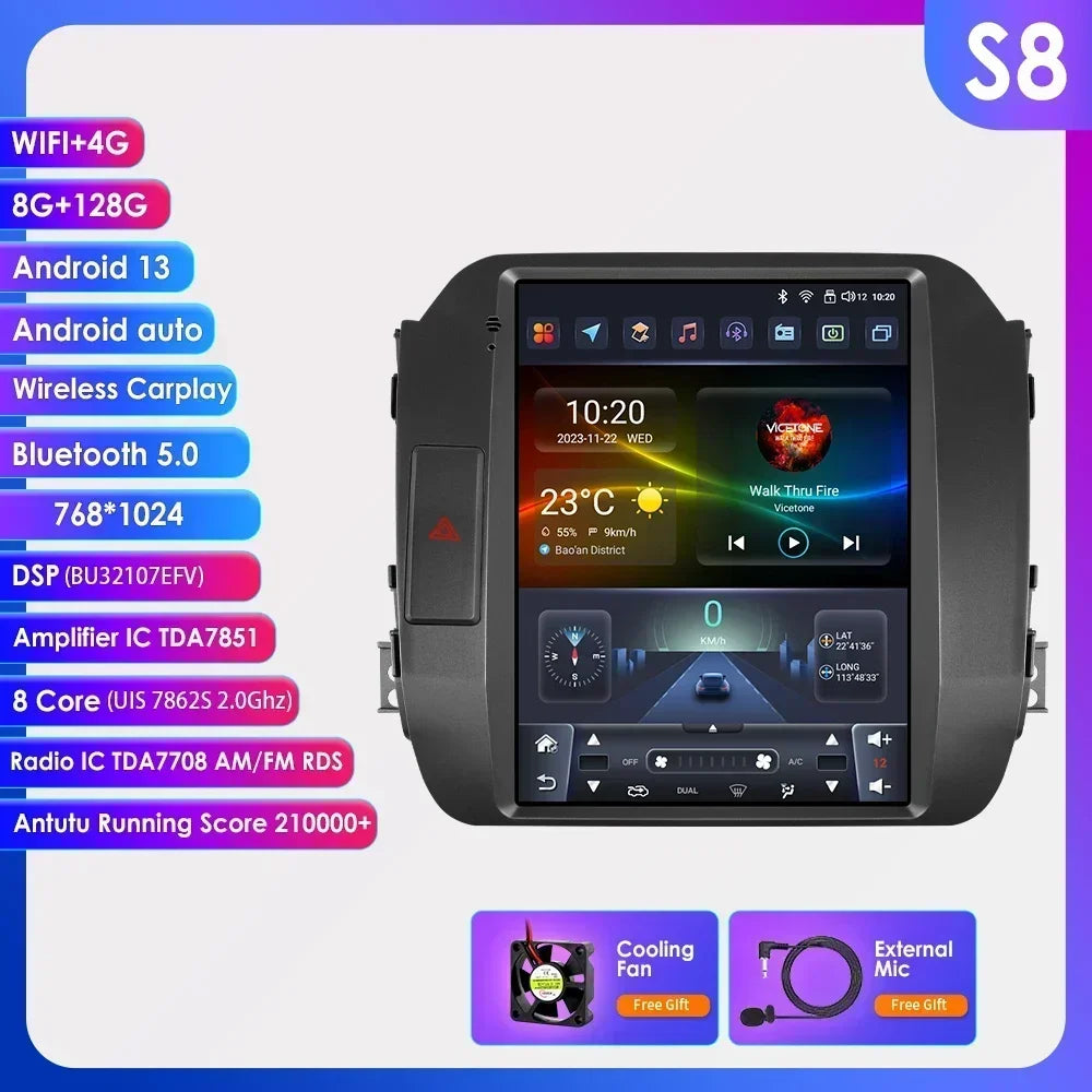 KIA Sportage 3 2010-2016 9,7" Android 14 Carplay Android auto wireless wifi bt gps 4g AUTMI8LU