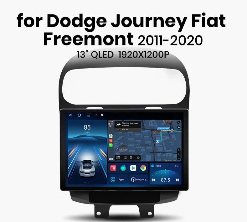 Dodge Journey Fiat Freemont 2011-2020 Android 12 X7 MAX 13.1“ 2K AI Voice Wireless CarPlay Android Auto Car Radio rds AUTMBSDGFF