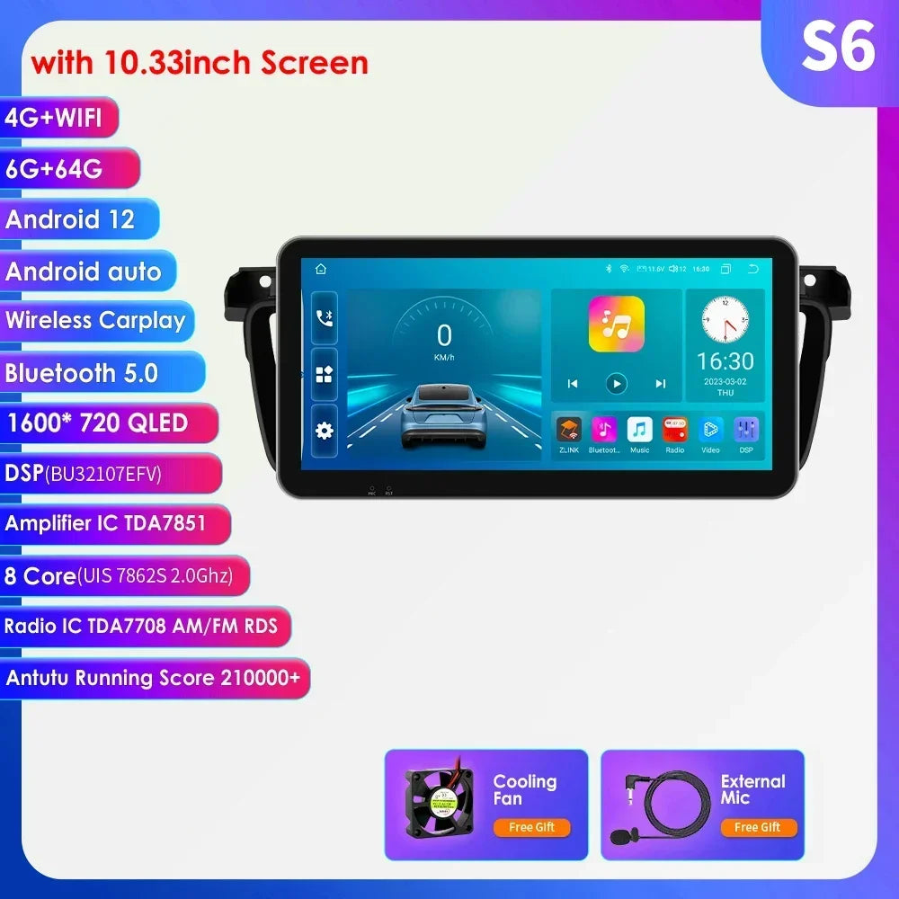 Peugeot 508 508SW 2011-2018 9" / 10,33" Android 14 Carplay Android auto wireless wifi bt gps 4g AUTM8VXQ