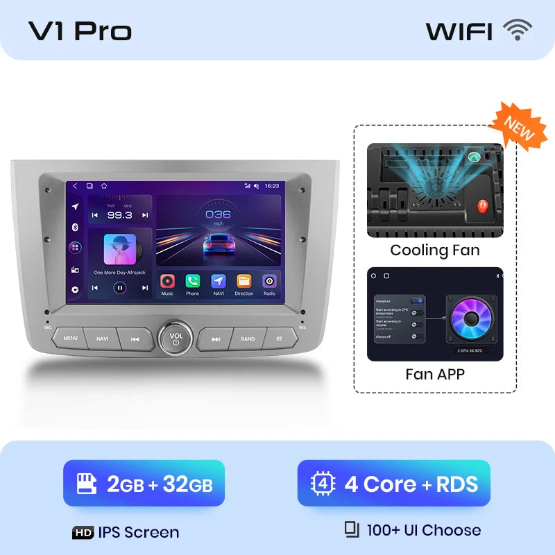 Alfa Romeo Mito 2008 -2012 7" Wireless CarPlay Android Auto Radio RDS WIFI BT GPS AUTMAFRMT2