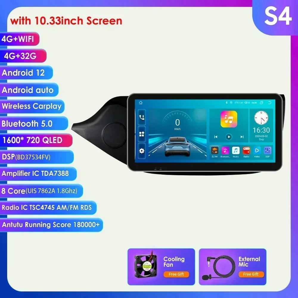 KIA Cee'd JD 2012 - 2016 9" Android 14 Carplay Android auto wireless wifi bt gps 4g AUTMQQ9Z