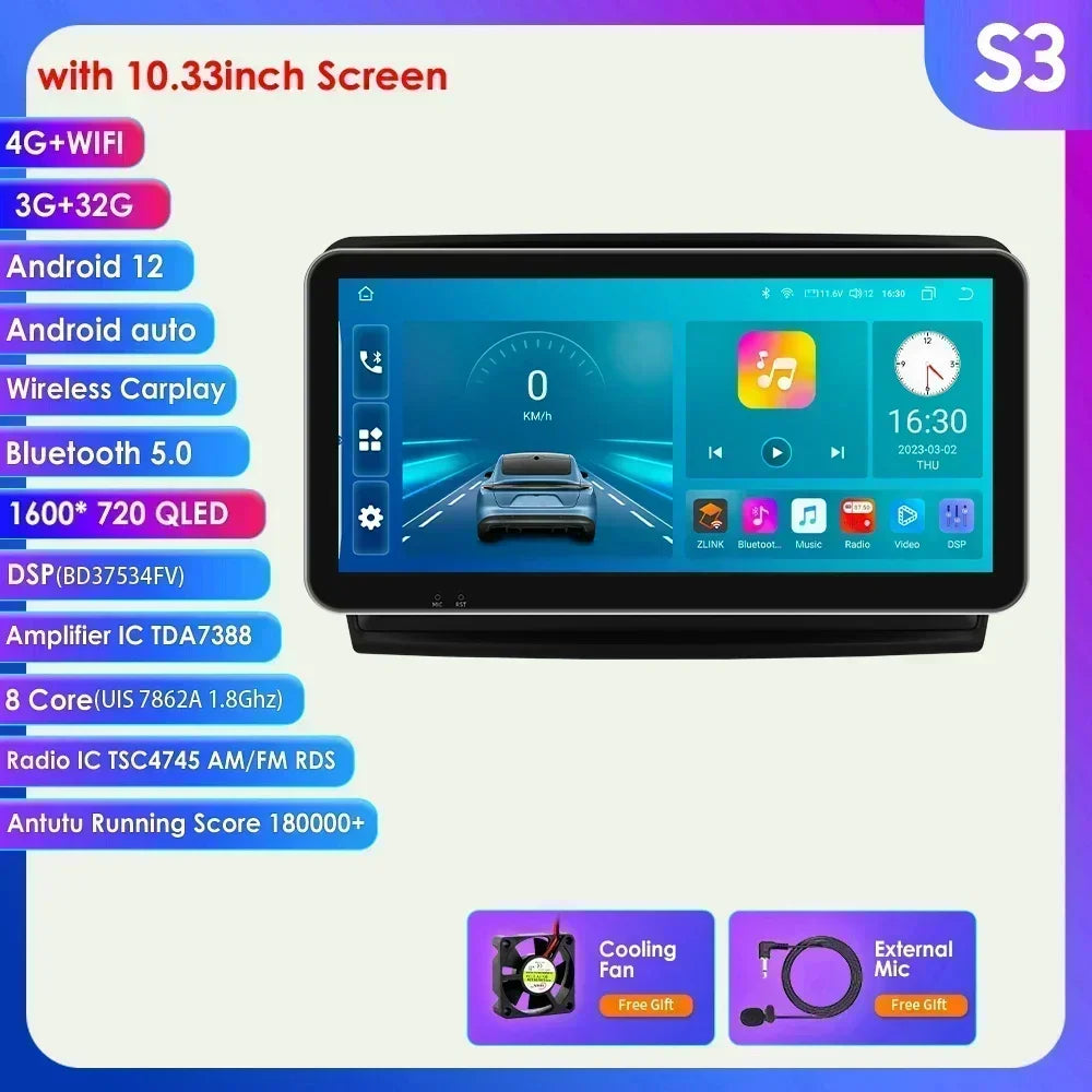 Skoda Superb 2 B6 2008 - 2015 9" Android 14 Carplay Android auto wireless wifi bt gps 4g AUTMEW7F