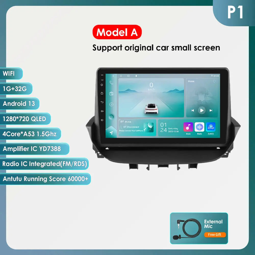 Renault Laguna 2 2001-2007 9" Android 14 Carplay Android auto wireless wifi bt gps 4g AUTMTAL9