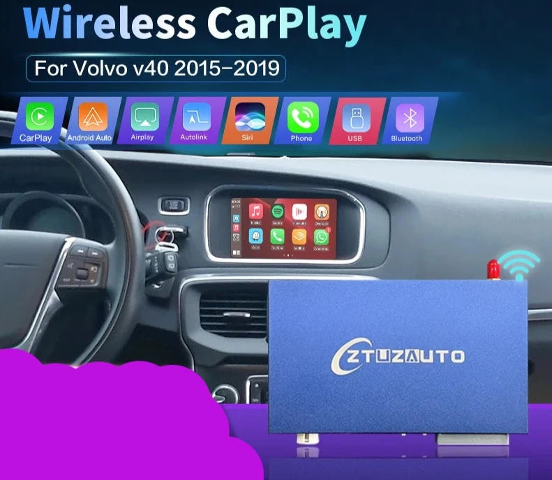 Volvo V40 2015-2019 XC60 S60L 7" Wireless CarPlay Android Auto Mirror Link AirPlay AUTMVVV4XC6