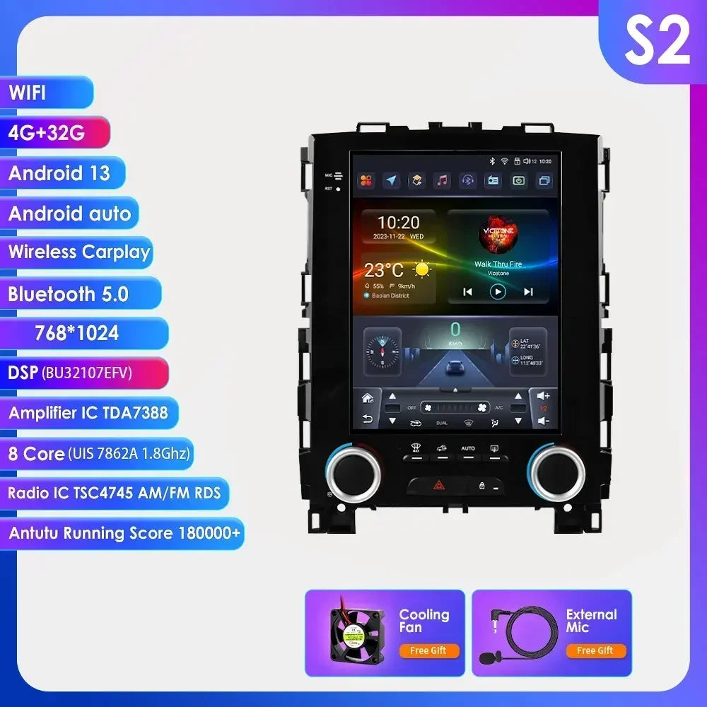 Renault Koleos Megane 4 Samsung SM6 Talisman 2017-2019 9,7" Android 14 Carplay Android auto wireless wifi bt gps 4g AUTM9IJM