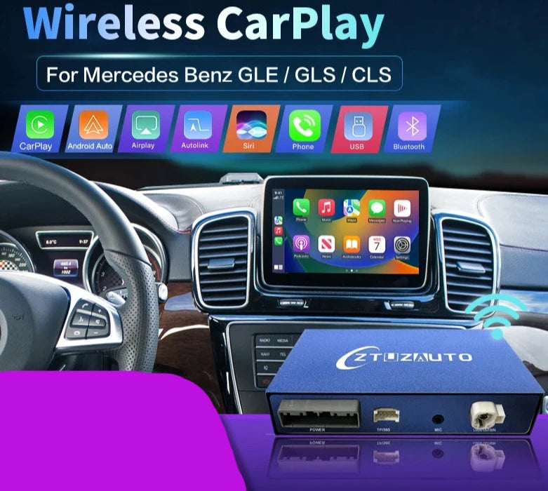 Mercedes Benz GLE GLS CLS 2014-2018 Wireless CarPlay Android Auto Mirror Link AirPlay GPS AUTMMBGGCS