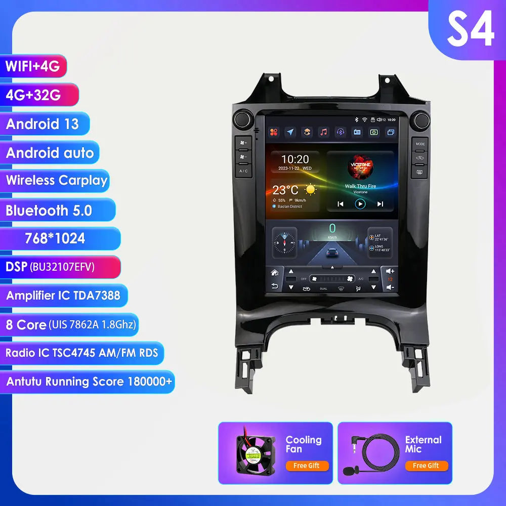 Peugeot 3008 2010-2017 9,7" Android 14 Carplay Android auto wireless wifi bt gps 4g AUTMWAX8