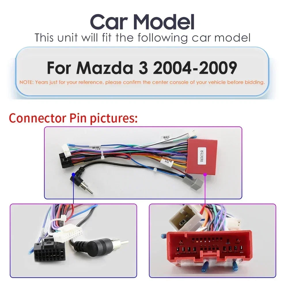 Mazda 3 2004-2009 9" / 10,33" Android 14 Carplay Android auto wireless wifi bt gps 4g AUTMZAMD3