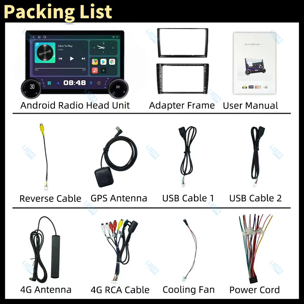 11.8 " Screen 2 Din 10 core Android 13 Radio RDS Navi Carplay Android auto WiFi usb AUTMUNI11