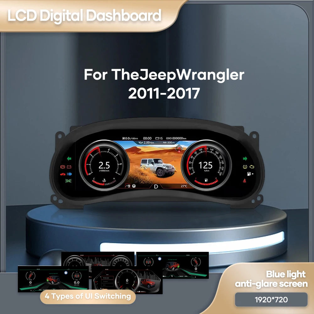Jeep Wrangler 2011-2017 12.3 Lcd Cruscotto Digitale AUTMJEEPWRL
