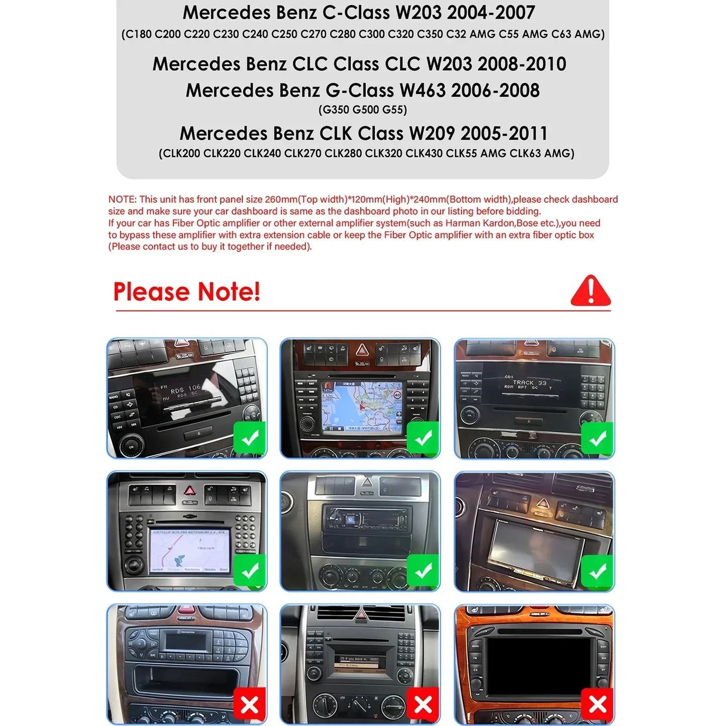 Mercedes Benz CLC W203 C-Class C180 C200 CLK200 CLK W209 9" / 10,33" Android 14 Carplay Android auto wireless wifi bt gps 4g AUTMNWKX