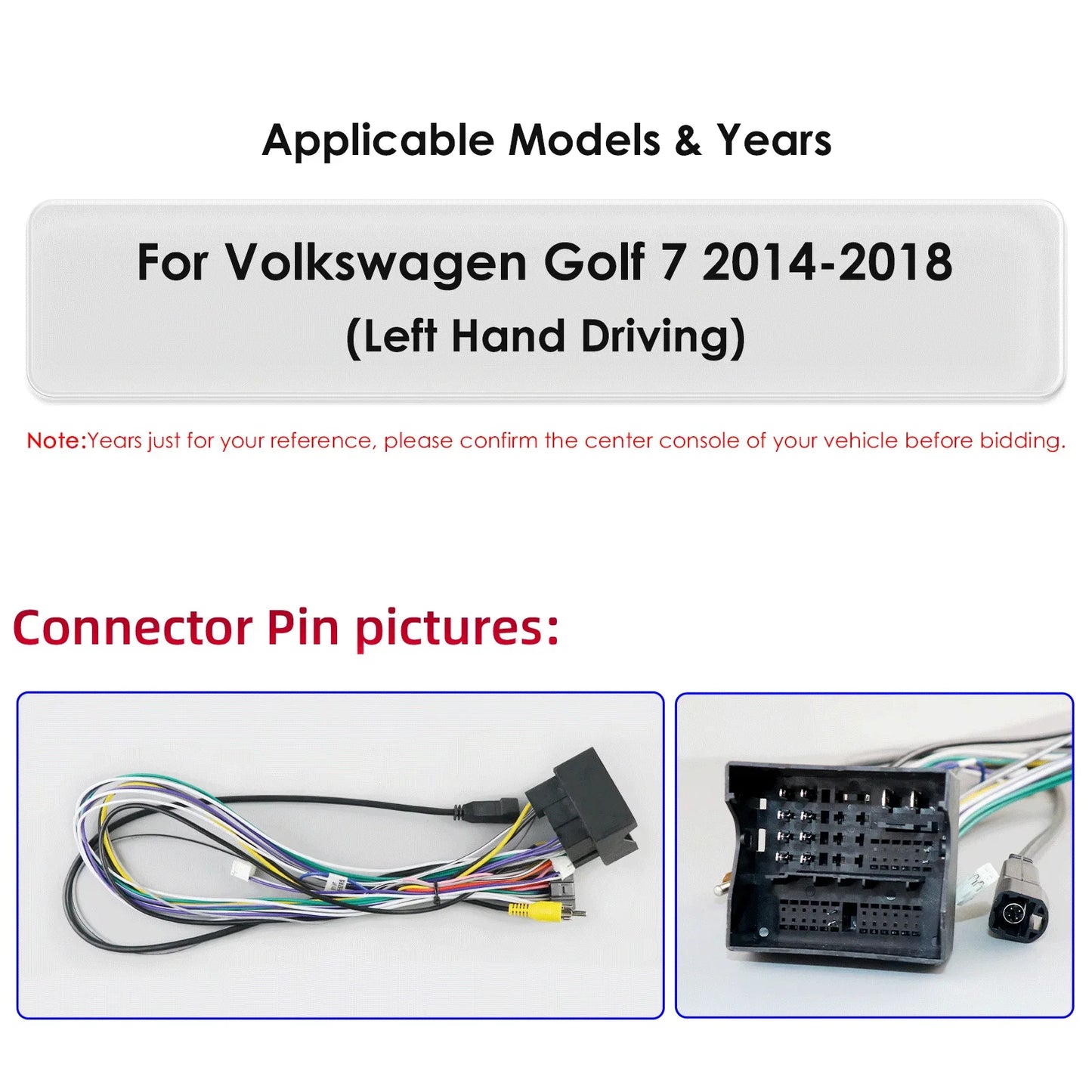 Volkswagen Golf 7 2014 -2018 9,7" Android 14 Carplay Android auto wireless wifi bt gps 4g AUTM7VKQ