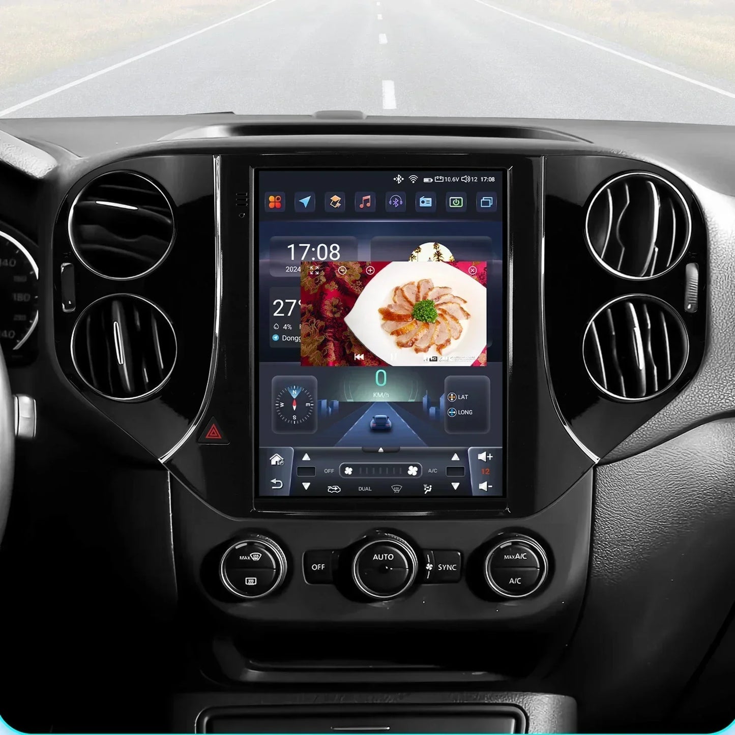 Volkswagen Tiguan 1NF 2007-2016 9,7" " Android 14 Carplay Android auto wireless wifi bt gps 4g AUTMQ522