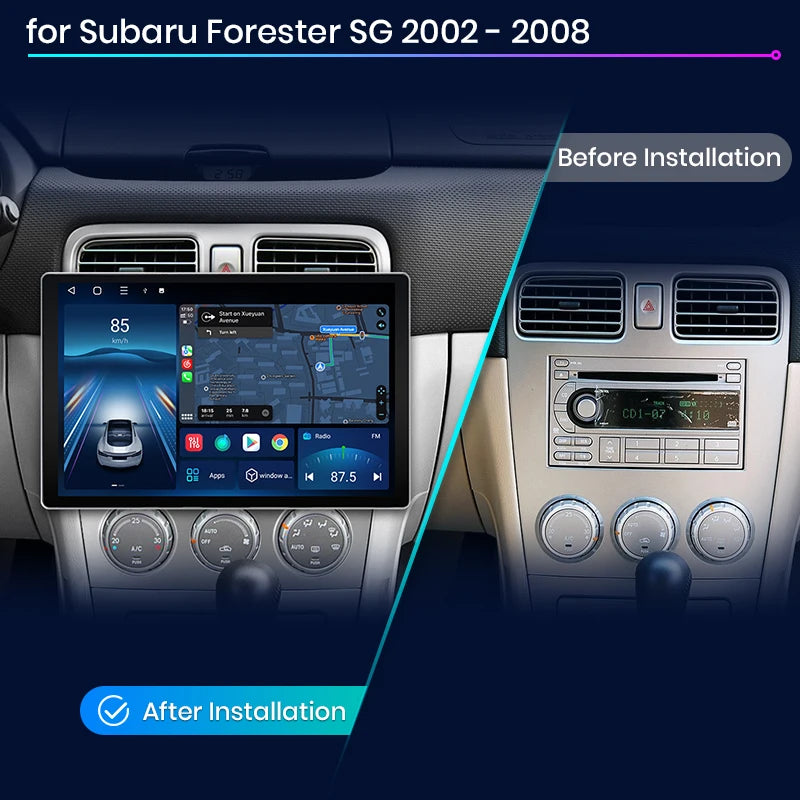 Subaru Forester SG 2002-2008 X7 PRO 11.5“ 2K AI Voice Wireless CarPlay Android Auto Car Radio RDS WIFI GPS BT Multimedia autoradio AUTMSUBFST13