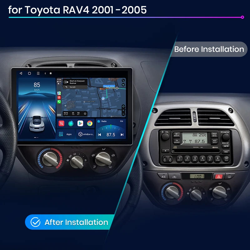 Toyota RAV4 2001 - 2005 X7 MAX 13.1“ 2K AI Voice Wireless CarPlay Android Auto Radio RDS WIFI GPS BT Multimedia autoradio AUTMTTOYRV4