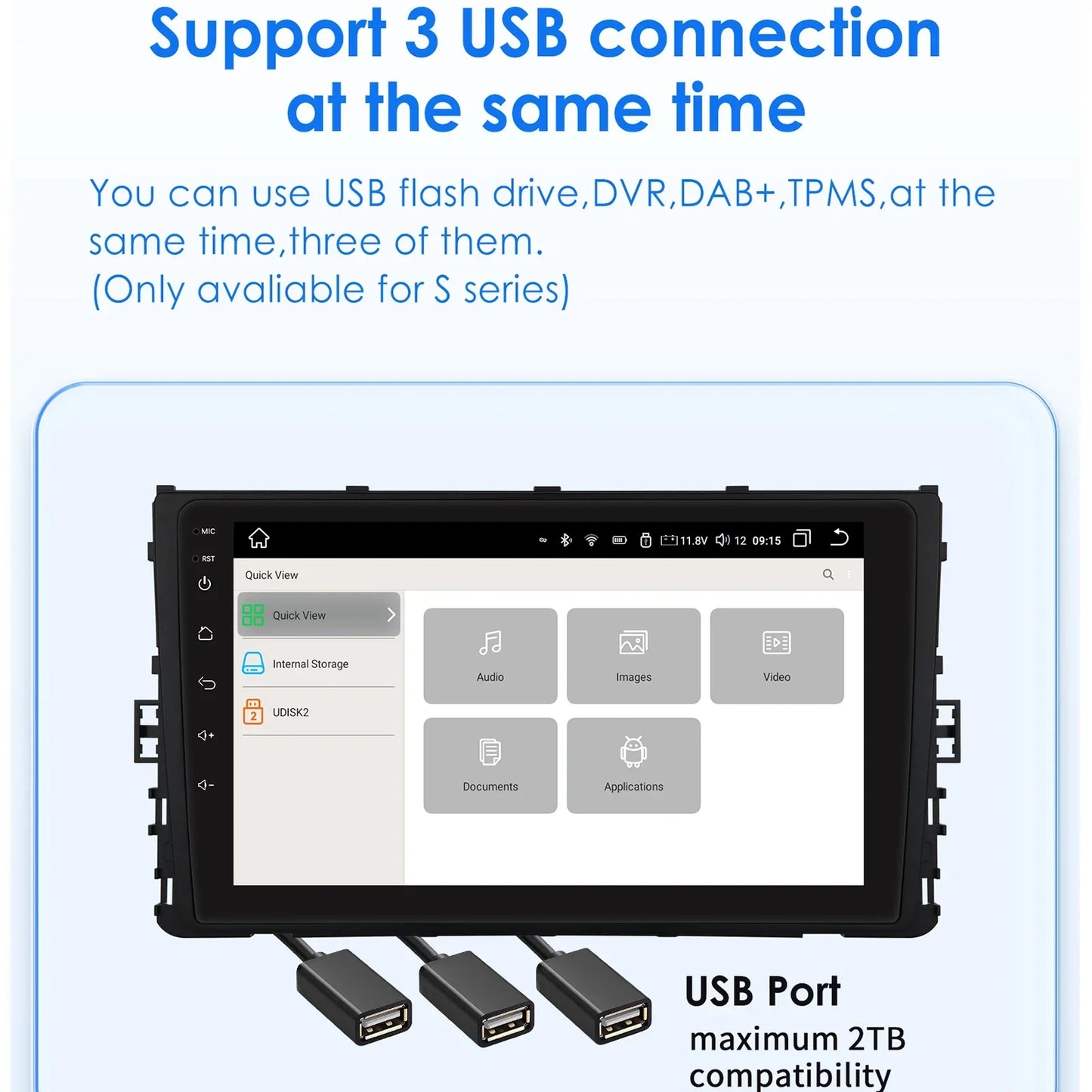 VW MQB Polo Plus T-Cross Zoals T-Kruis T-Roc Tharu Sagitar 9" Android 14 Carplay Android auto wireless wifi bt gps 4g AUTMLMGF