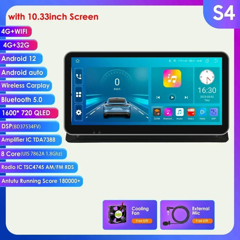 Honda Accord 8 2008-2013 9'' Android 14 Carplay Android auto wireless wifi bt gps 4g AUTMACCHDR