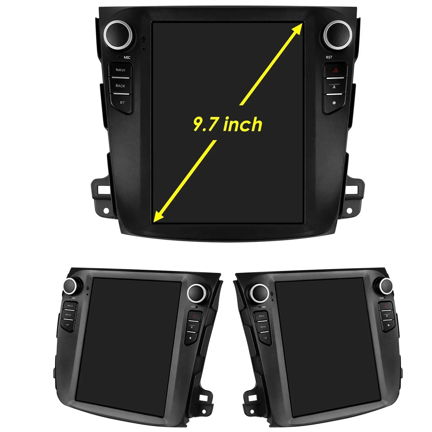 Mitsubishi Outlander Xl 2 2008-2013 9,7" Android 14 Carplay Android auto wireless wifi bt gps 4g AUTMXLOMX