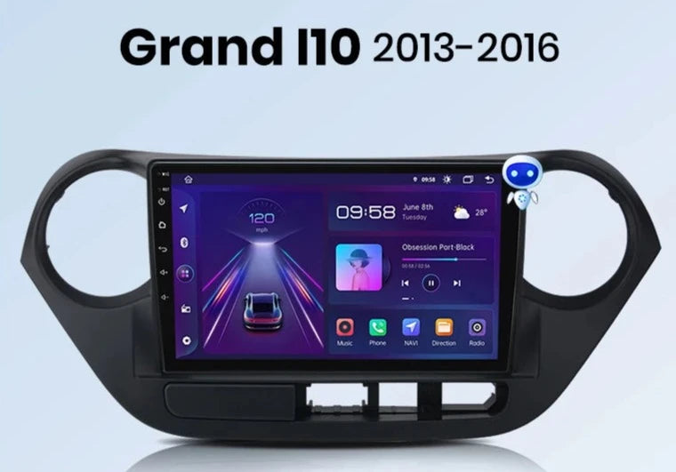 Hyundai Grand I10 2013-2016 V1pro AI Voice Carplay Android Auto Radio RDS WIFI GPS BT 4G Car Multimedia autoradio AUTMHYNDI10