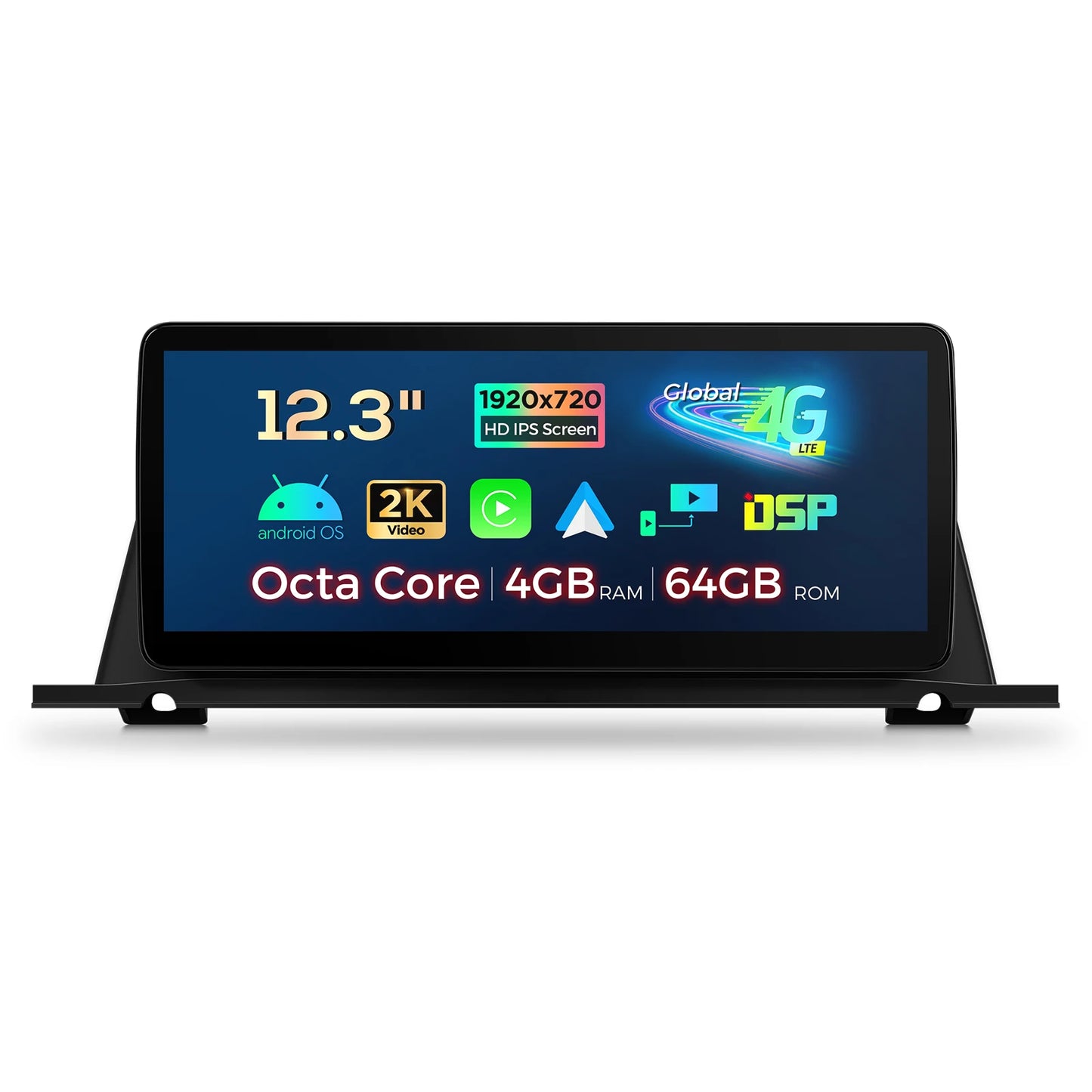 BMW 5 Series GT F07 CIC/ NBT System 12.3'' Android 13 Car Radio 8 Core 4+64GB with 4GLTE CarPlay Android Auto DSP QLB22NB12FVGT