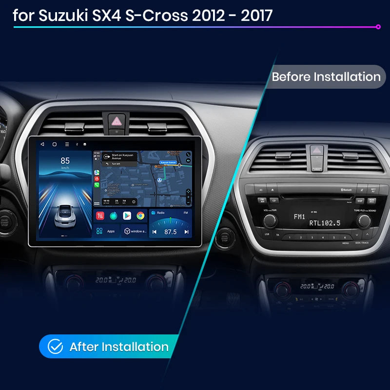 Suzuki SX4 S-Cross 2012-2017 X7 PRO 11.5“ 2K AI Voice Wireless CarPlay Android AutoGPS Radio RDS WIFI BT Multimedia autoradio AUTMZSXSC4