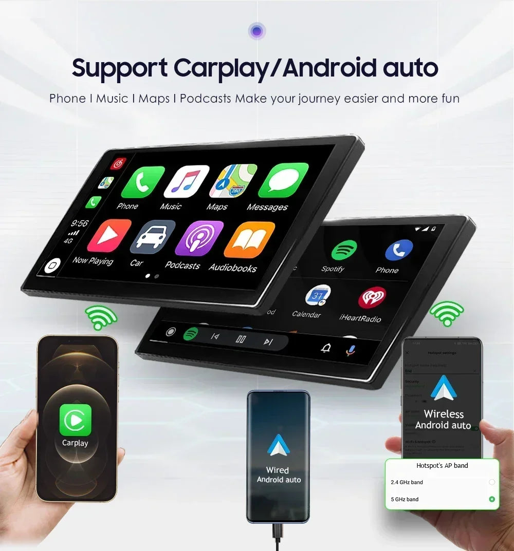 Toyota Avensis T25 2002- 2008 9" Android 14 Carplay Android auto wireless wifi bt gps 4g AUTM01HZ