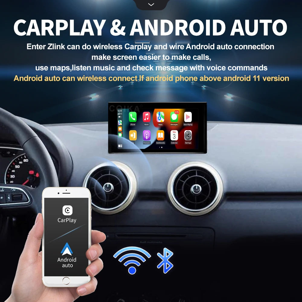 Audi A3 2013-2018 7" Wireless Carplay Android auto GPS BT WIFI 4G Android 13 AUTMADIA37