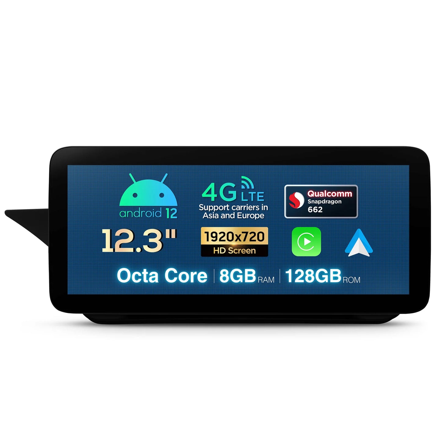 Mercedes W212 S212 NTG4.0 / NTG 5.2 12.3'' Android 12 8+128 Octa core Car Radio CarPlay Android auto 4G QXM2245PM12EL
