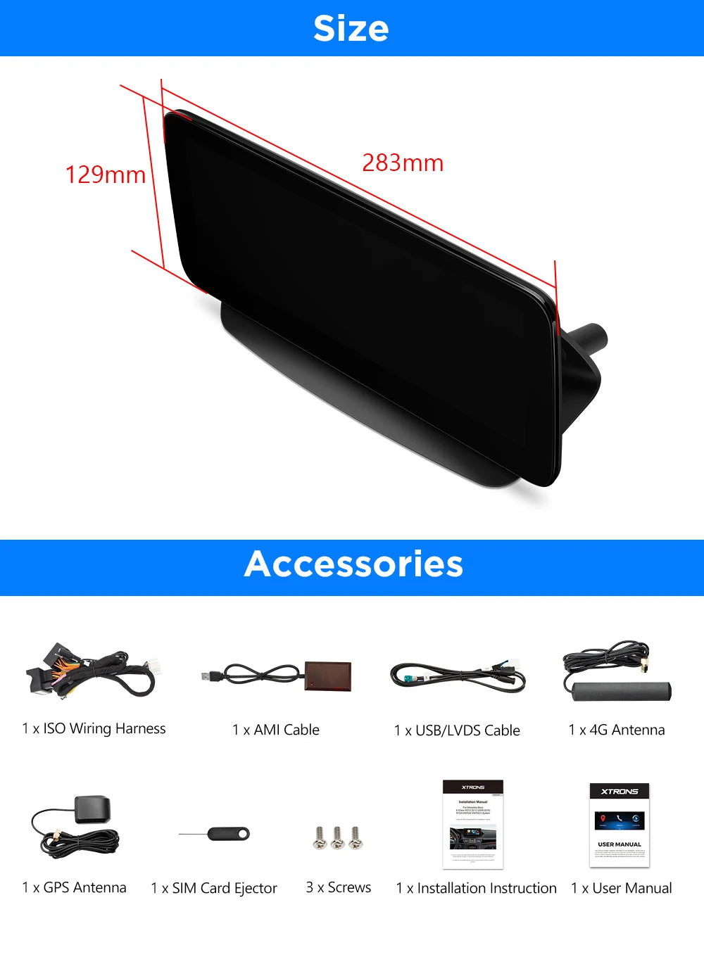 Mercedes Benz E- C207/A207 10.25'' Car Radio Android13 8 Core 8+128GB 4G CarPlay Android Auto WIFI QAM1240M12ECL