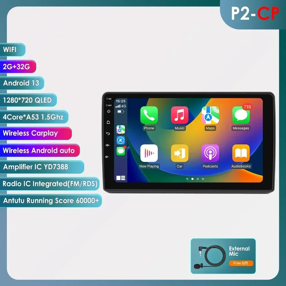 Opel Astra H Zafira B 2004-2014 9" Android 14 Carplay Android auto wireless wifi bt gps 4g AUTMKWXY