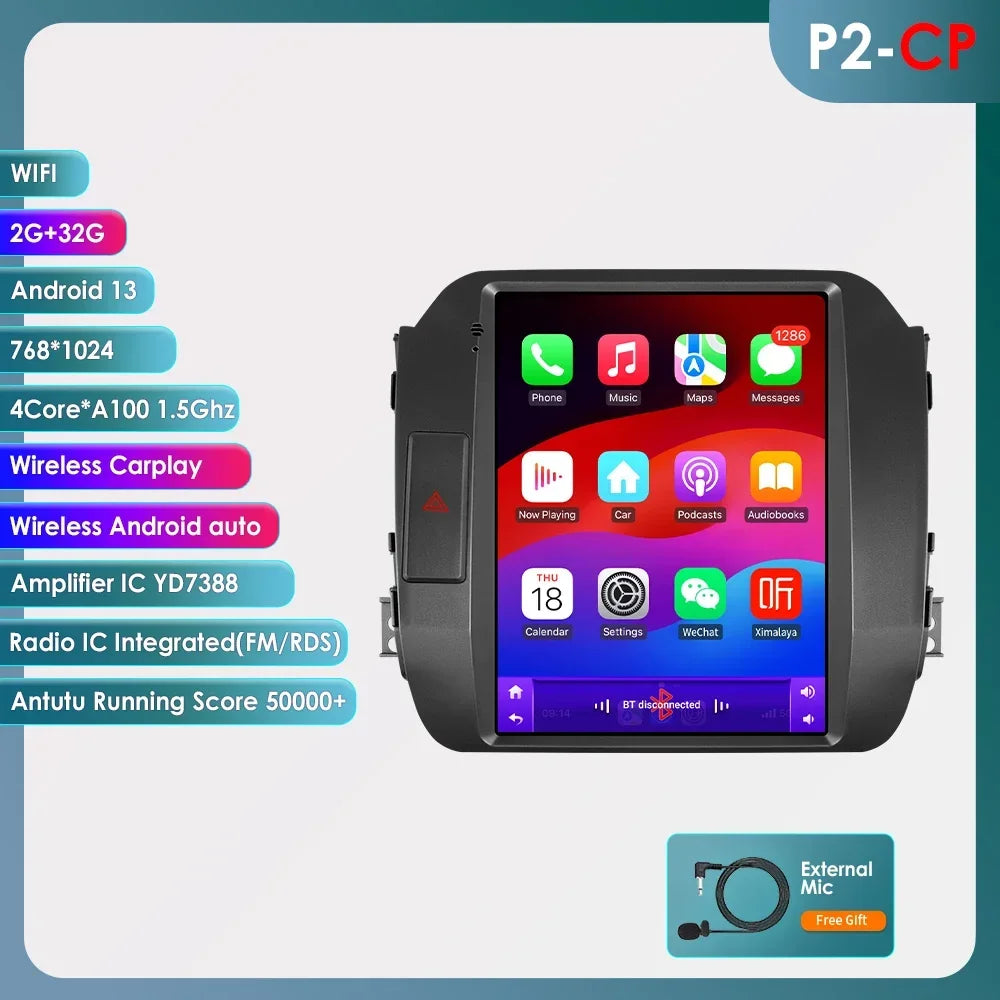 KIA Sportage 3 2010-2016 9,7" Android 14 Carplay Android auto wireless wifi bt gps 4g AUTMI8LU