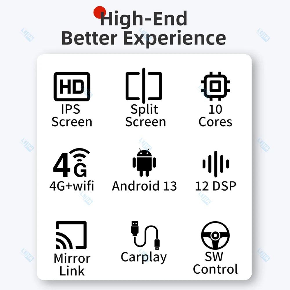 11.8 " Screen 2 Din 10 core Android 13 Radio RDS Navi Carplay Android auto WiFi usb AUTMUNI11