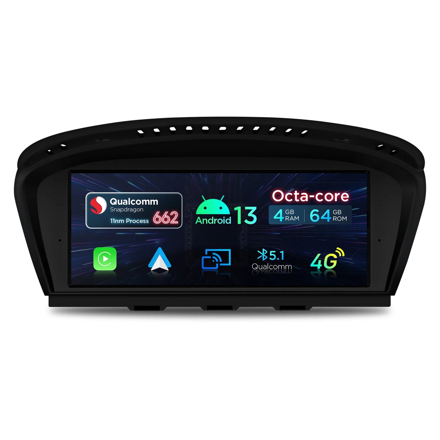 BMW 5 Series E60 E61 E63 E64 /3 Series E90 E91 E92 E93 CIC/CCC 2005-2012 8.8'' Android 13 Car Multimedia Player 4G QPBS8360CI