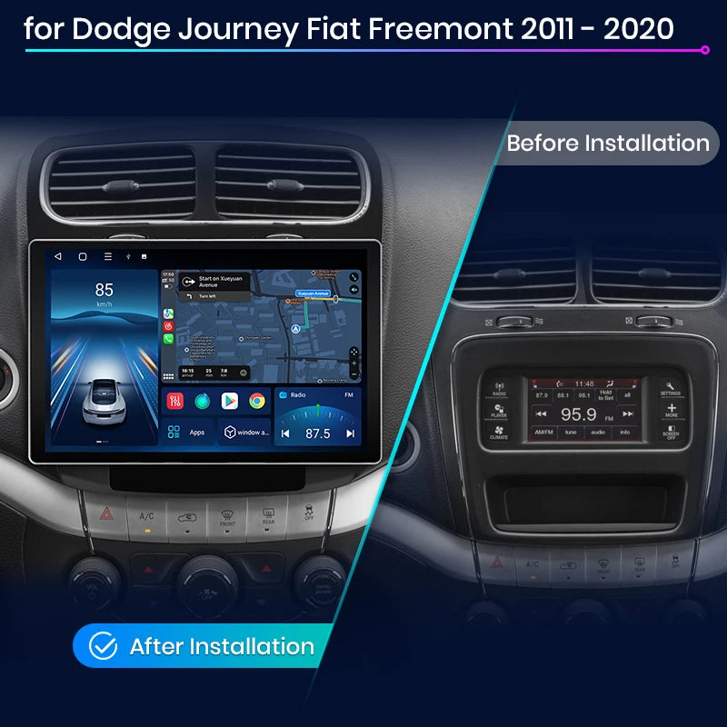 Dodge Journey Fiat Freemont 2011-2020 Android 12 X7 MAX 13.1“ 2K AI Voice Wireless CarPlay Android Auto Car Radio rds AUTMBSDGFF