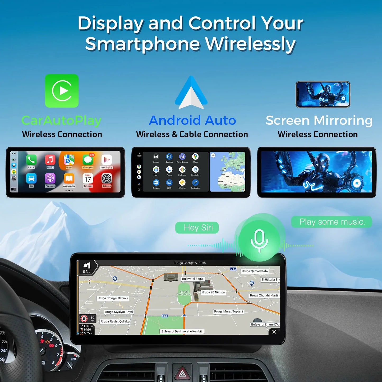 Mercedes A207/C117/W212/S212 12.3" Android 13 Octa Core 4+64GB Car Radio 4G CarPlay Android Auto DSP QLM2245M12ECL