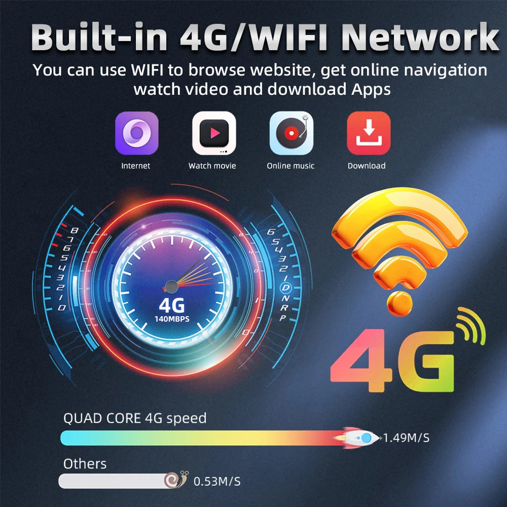 Fiat STILO 2002-2010  9" Android 14  Wireless CarPlay Android Auto GPS WiFi BT radio RDS AUTM7GJT