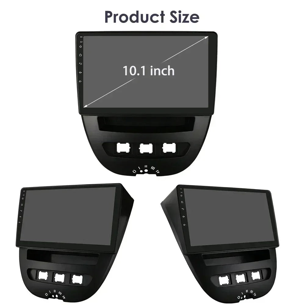 Peugeot 107 Toyota Aygo Citroen C1 9" Android 14 Carplay Android auto wireless wifi bt gps 4g AUTMH3FI